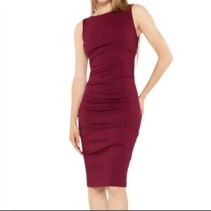Ripley Rader Ponte Knit Ruched Dress